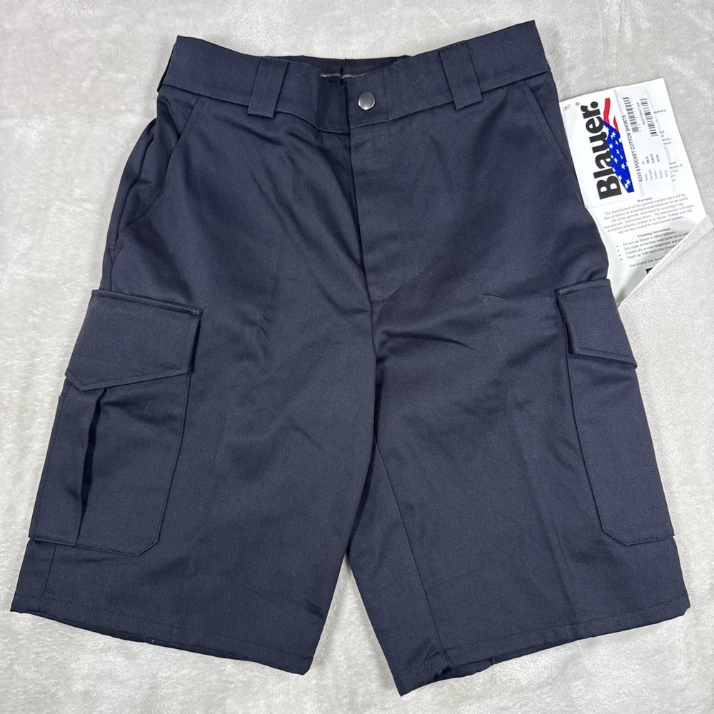 Blauer 8245 5 Pocket Cotton Cargo Shorts Men's Size 31 Navy Blue 10" Inseam